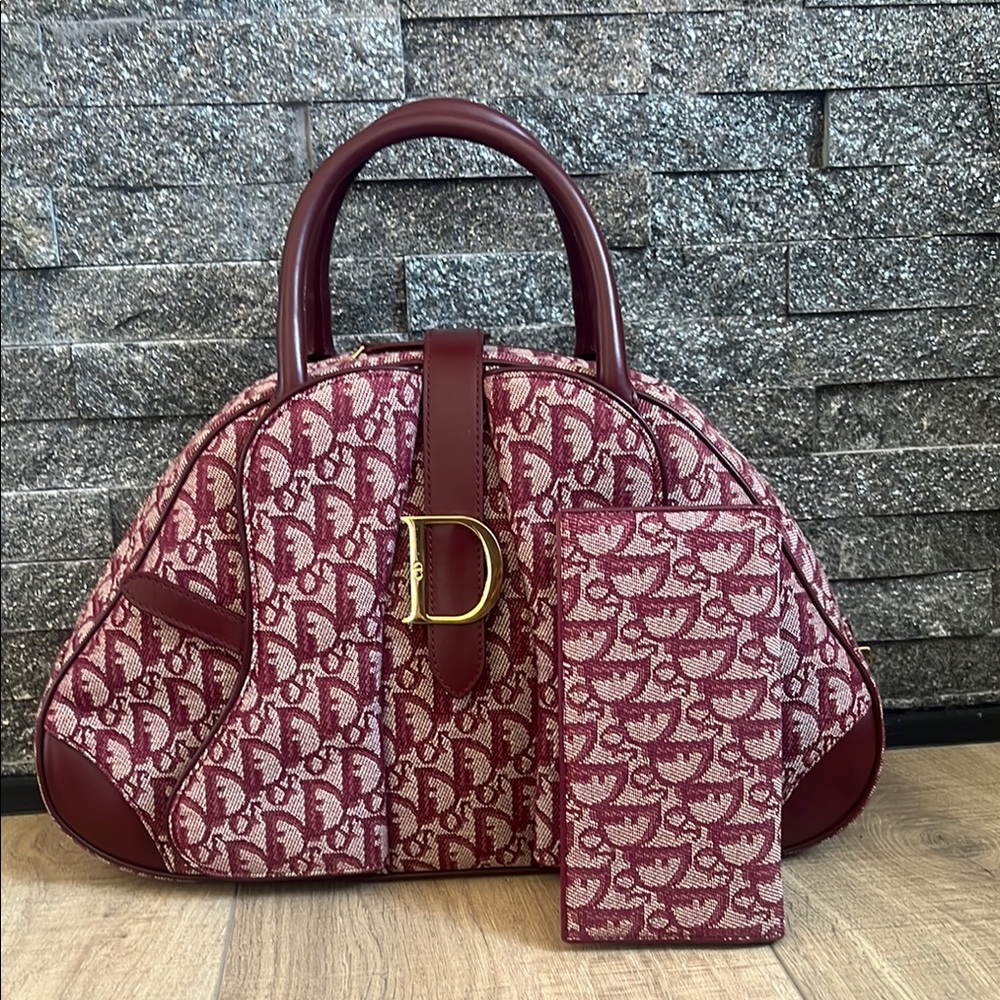 Christian Dior saddle trotter and wallet